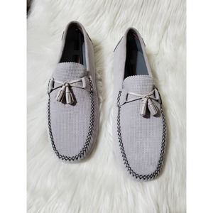 Ted BakerLondon Erbonn Suede Loafers-Light Grey Size 11